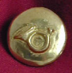  Hunting Horn  Bronze Button