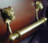 Cougar Brackets with 5/8" Towel Rod, side view