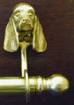 American Cocker Spaniel Bracket with 5/8" rod and finial