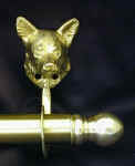 Welsh Corgi Bracket with 5/8" rod and finial