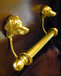 Leonberger Brackets with 5/8" Towel Rod, side view