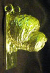 Goldendoodle (wavy) Clicker Pendant, side view