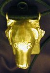 Golden Retriever Clicker Pendant, top view