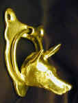 Toy Manchester or English Toy Terrier Door Knocker, side view