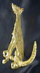 Bronze Lurcher Hook, side view