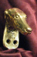 Large Greyhound Finger Pull, 3/4 view