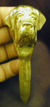 English Mastiff Letter Opener, front view