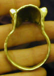 Badger Napkin Ring, back view