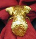 Airedale/ Welsh Terrier napkin ring