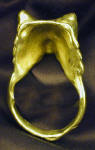 American Eskimo Napkin Ring, back view