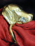 American Foxhound Napkin Ring, side view
