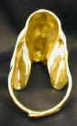 Basset Hound Napkin Ring, back view