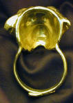 Dogue de Bordeaux Napkin Ring, back view