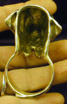 English Mastiff Napkin Ring, back view