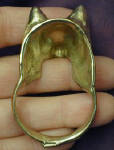 Schipperke Napkin Ring, back view