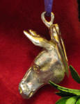 Mule Ornament / Pendant, side view