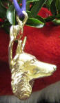 Belgian Sheepdog Ornament, side view