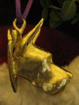 Great Dane (cropped) Ornament, side view