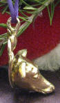 Italian Greyhound Ornament, side view