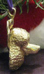 Poodle Ornament, side view