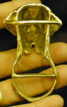English Mastiff Scarf Ring, back view