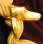 Greyhound / Whippet Scarf Ring, side view