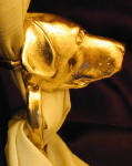 Labrador Retriever Scarf Ring, side view