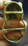 Shiba Inu Scarf Ring, back view