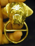 St. Bernard Scarf Ring, in hand