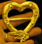 Borzoi Heart Scarf Ring