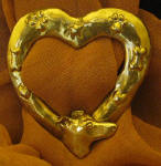 Italian Greyhound Heart Scarf Ring