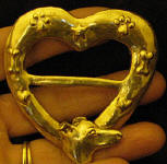 Italian Greyhound Heart Scarf Ring