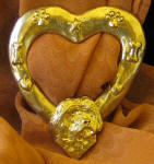 PWD, wavy Heart Scarf Ring