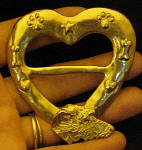 Scoittish Deerhound Heart Scarf Ring