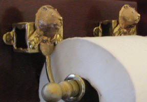 Beaver Toilet Paper Holder, side view