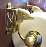 Dolphin Toilet Paper Holder, side view