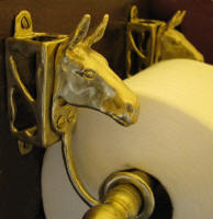Mule Toilet Paper Holder, side view