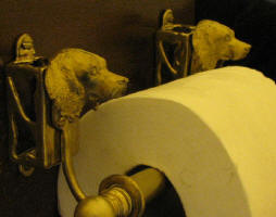 Boykin Spaniel Toilet Paper Holder, side view