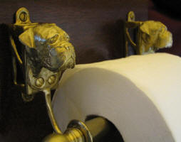 Bullmastiff Toilet Paper Holder, side view