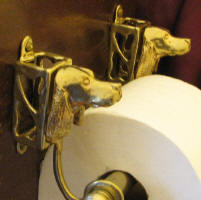 English Springer Spaniel Toilet Paper Holder, side view