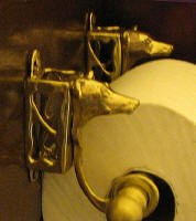 Italian Greyhound Toilet Paper Holder, side view