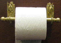 Scottie Rod with Toilet Paper