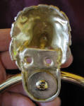 Lion Towel Ring, close up, back view