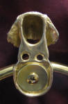 German Wirehaired Pointer Towel Ring, close up, back view