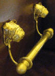 Bulldog Bracket with 5/8" rod and finial, side view