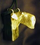 Airedale Terrier Clicker Pendant, side view