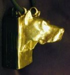 American Pit Bull Terrier Clicker Pendant, side view