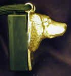 American Water Spaniel Clicker Pendant, side view
