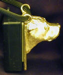 Staffordshire Terrier Clicker Pendant, side view