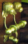 Goldendoodle (wavy) Duet Door Knocker, side view